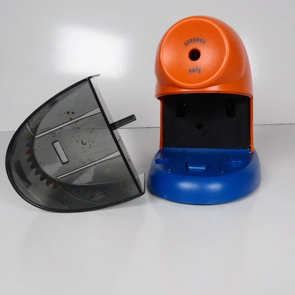 X-ACTO Crayon Pro Electric Crayon Sharpener Orange Blue 1680 Art Supplies